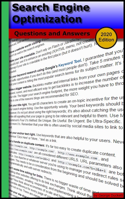 Search Engine Optimization: Questions and Answers (2020 Edition)