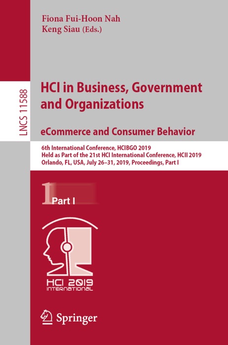 HCI in Business, Government and Organizations. eCommerce and Consumer Behavior