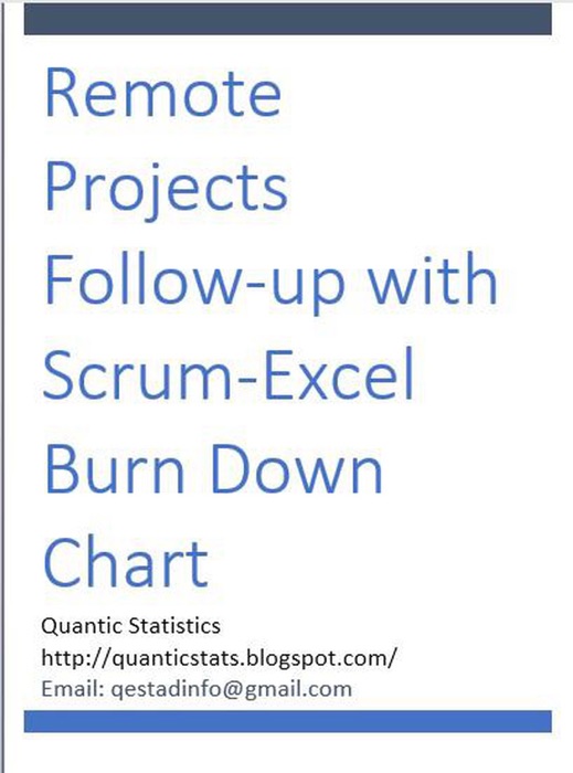 Remote Projects Follow-up with Scrum-Excel Burn Down Chart