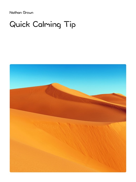 Quick Calming Tip