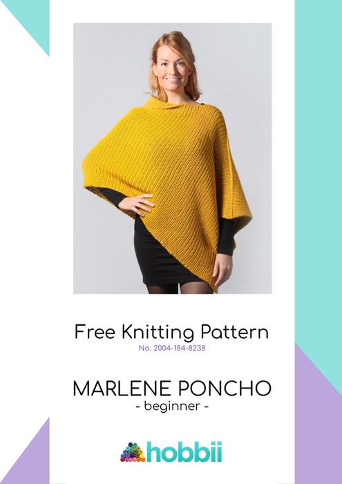 Marlene Poncho - Knitting Modern Patterns E-book for Women