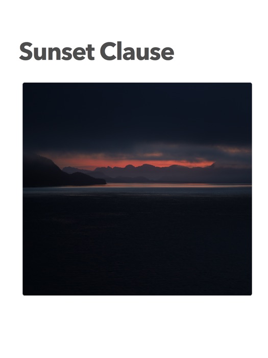 Sunset Clause