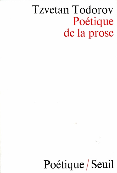 Poétique de la prose