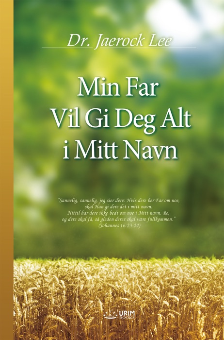 Min Far Vil Gi Deg Alt i Mitt Navn : My Father Will Give to You in My Name (Norwegian Edition)