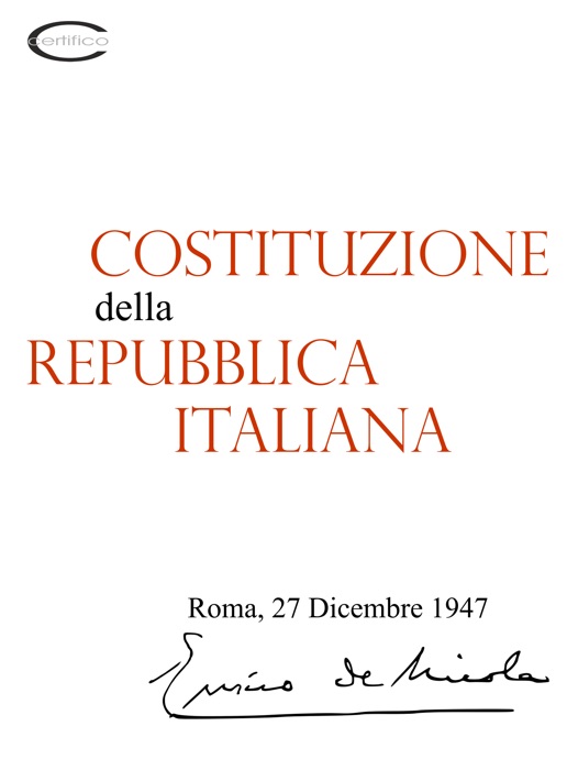 Costituzione Repubblica Italiana