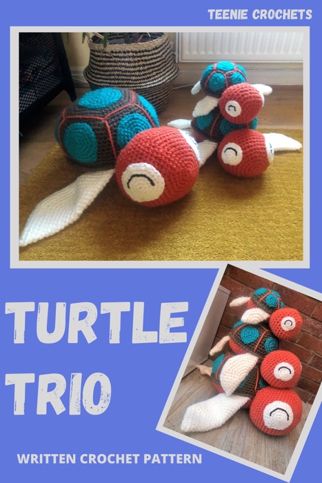 Trio Of Turtles: Written Crochet Pattern