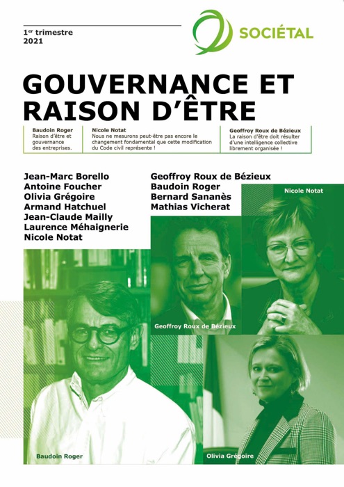 Revue sociétal : Gouvernance et raison d'être