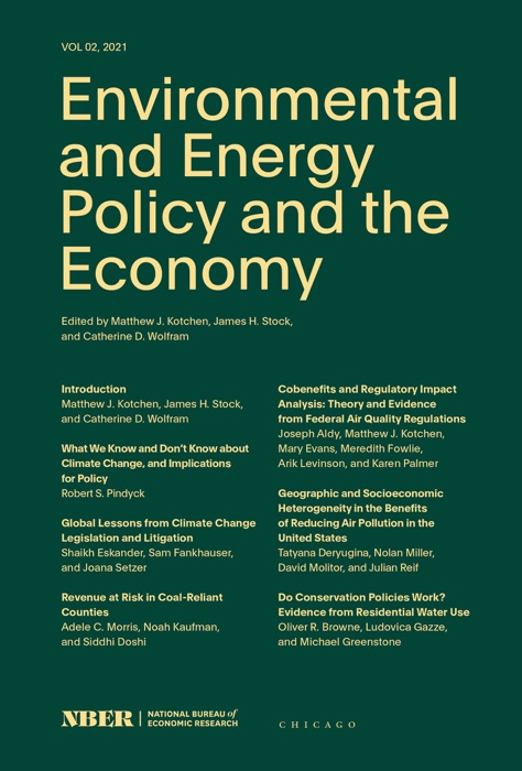 Environmental and Energy Policy and the Economy