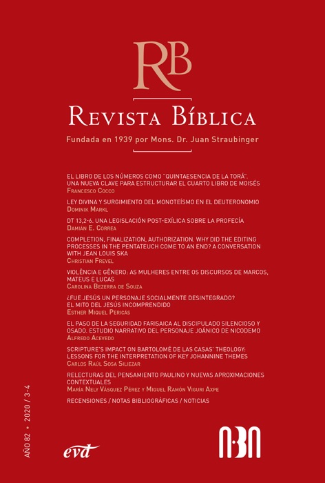 Revista Bíblica 2020/3-4 - Año 82