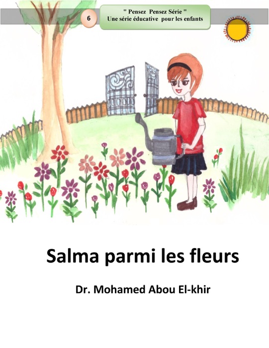 Salma parmi les fleurs