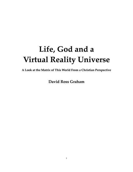 Life, God and a Virtual Universe