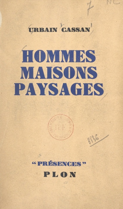 Hommes, maisons, paysages