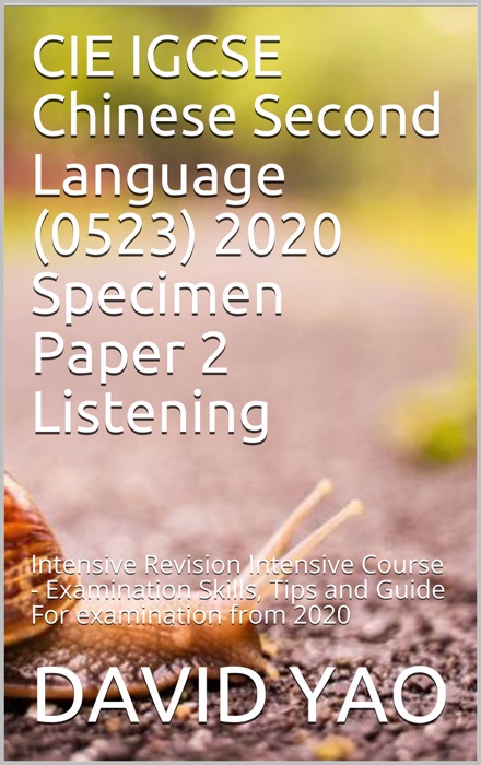 CIE Second Language (0523) 2020 Specimen Paper 2 Listening