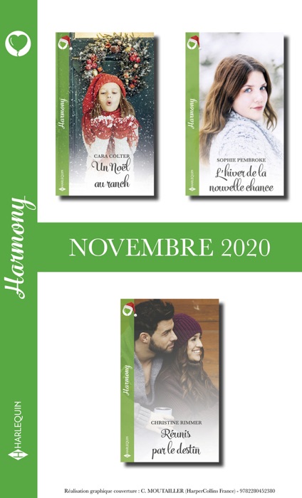 Pack mensuel Harmony : 3 romans (Novembre 2020)