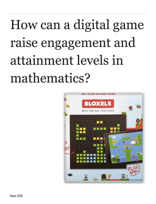 How can a digital game raise engagement and attainment levels in maths?