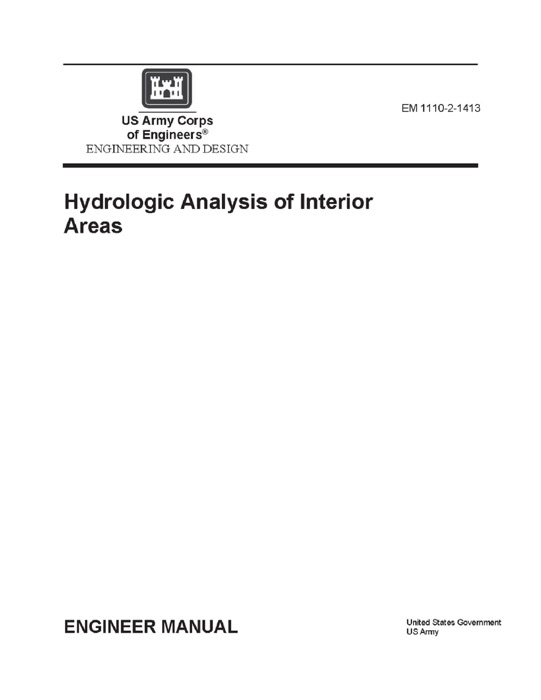 Engineering Manual EM 1110-2-1413 Engineering and Design: Hydrologic Analysis of Interior Areas