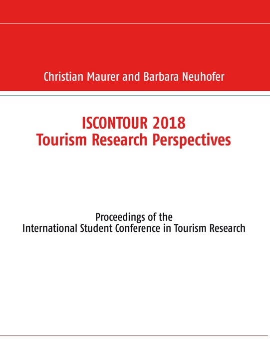 Iscontour 2018 Tourism Research Perspectives