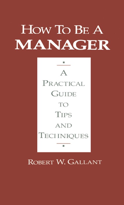 How to be a Manager