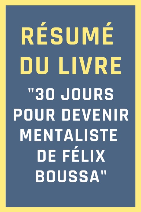 Résumé du livre 