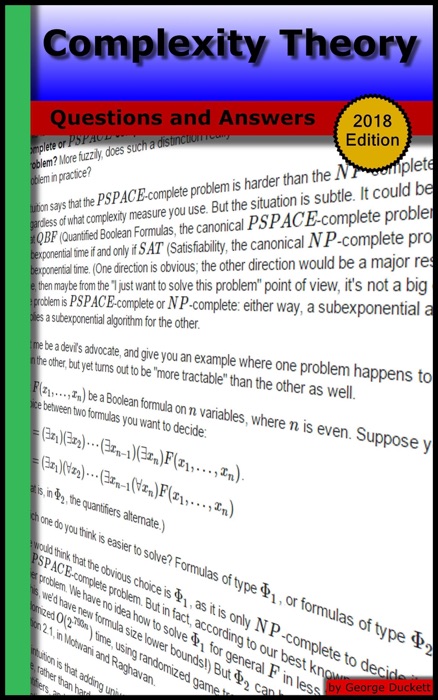 Complexity Theory: Questions and Answers