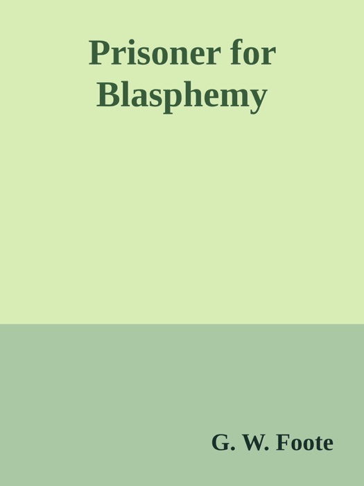 Prisoner for Blasphemy