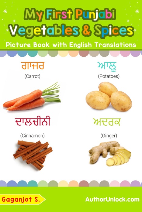 My First Punjabi Vegetables & Spices Picture Book with English Translations