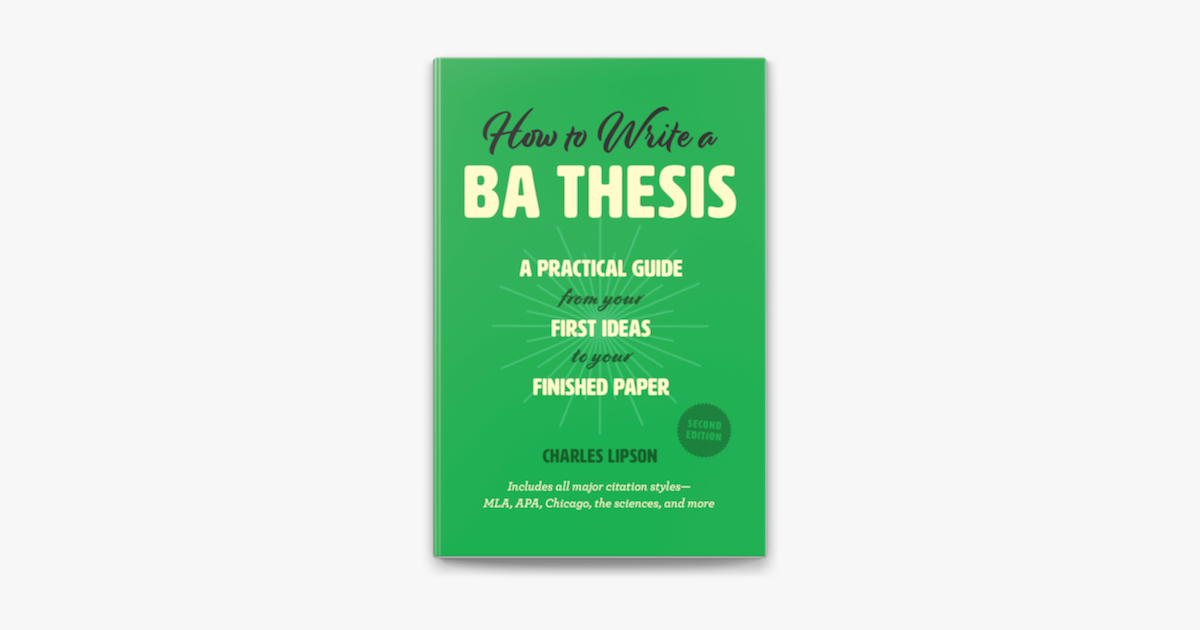 ba thesis pdf