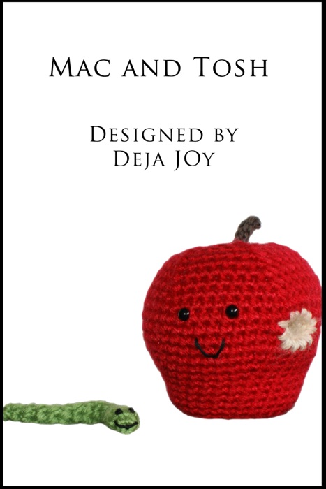 Mac and Tosh Apple Amigurumi with Removable Worm Friend