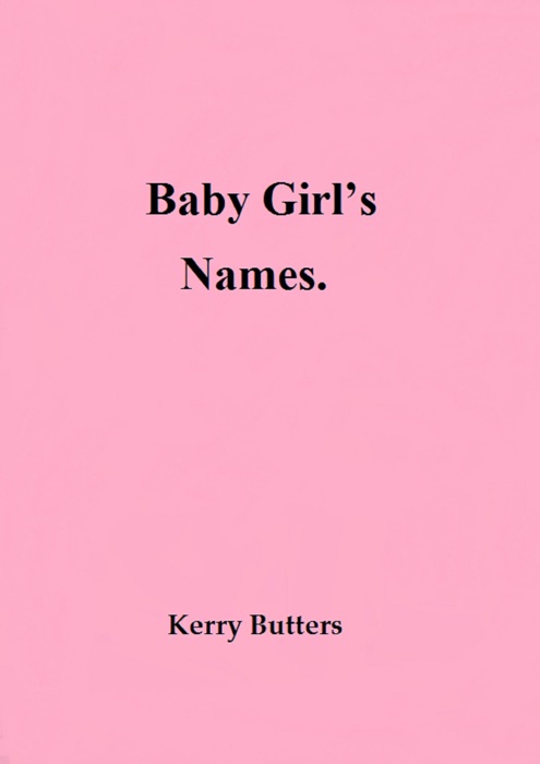 Baby Girl's Names.