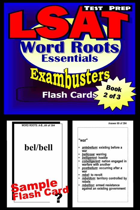 LSAT Test Prep Essential Word Roots--Exambusters Flash Cards--Workbook 2 of 3