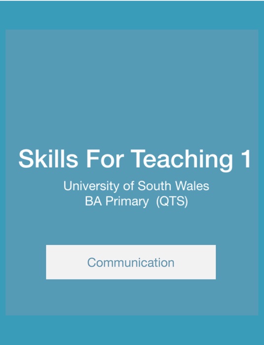 Skills for Teaching 1