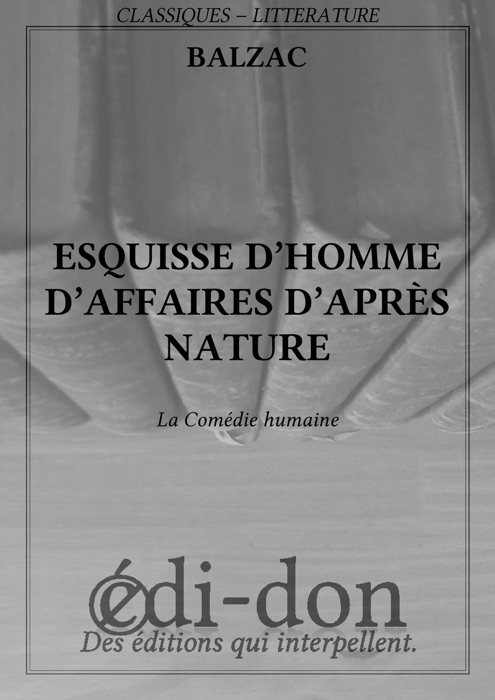 Esquisse d'homme d'affaires d'après nature