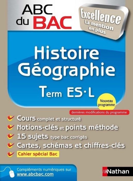 ABC du BAC Excellence Histoire - Géographie Term ES.L