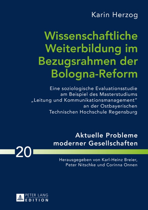 Wissenschaftliche Weiterbildung im Bezugsrahmen der Bologna-Reform