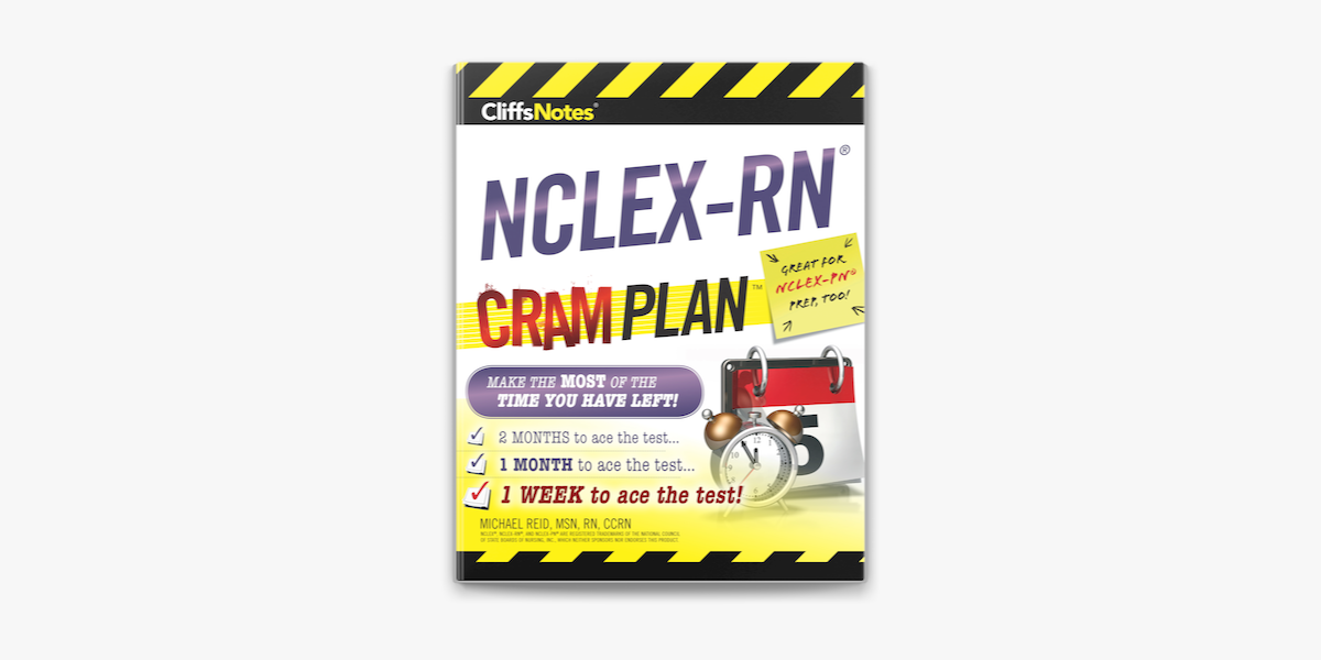 Cliffsnotes Nclex Rn Cram Plan On Apple Books