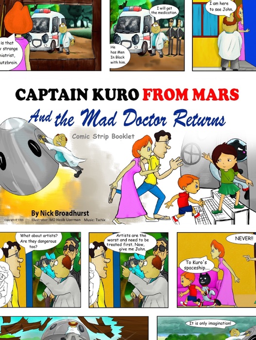 Captain Kuro From Mars And The Mad Doctor Returns Comic Strip Booklet