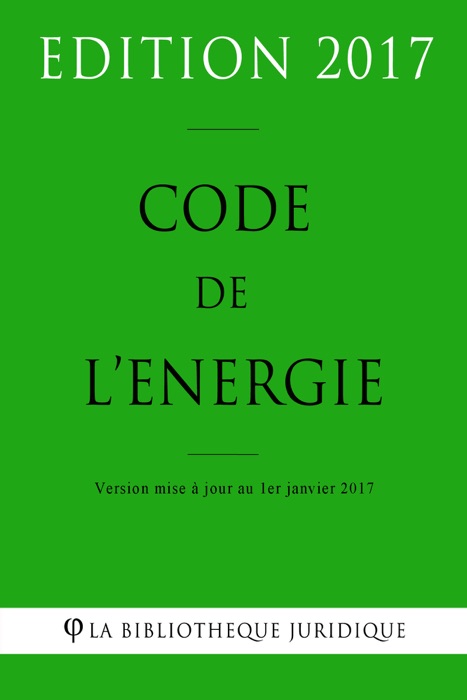 Code de l'énergie 2017