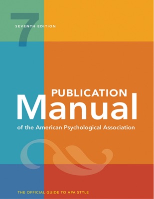 Publication Manual of the American Psychological Association 7