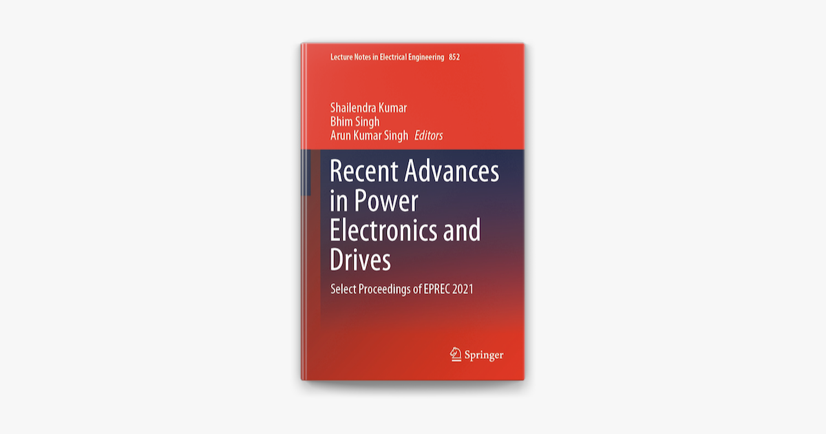 ‎Recent Advances In Power Electronics And Drives Em Apple Books