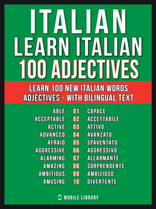 Italian - Learn Italian - 100 Adjectives