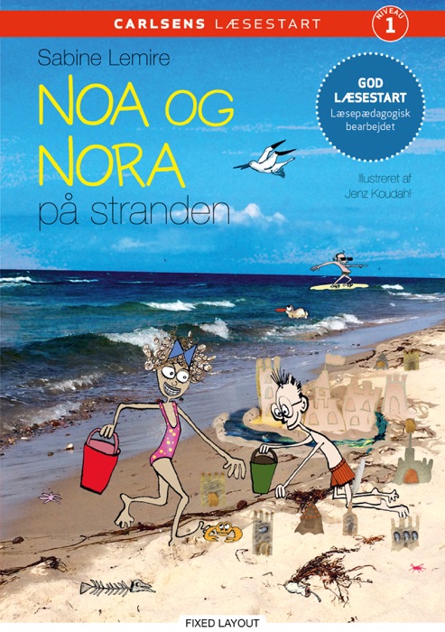 Carlsens læsestart - Noa og Nora på stranden