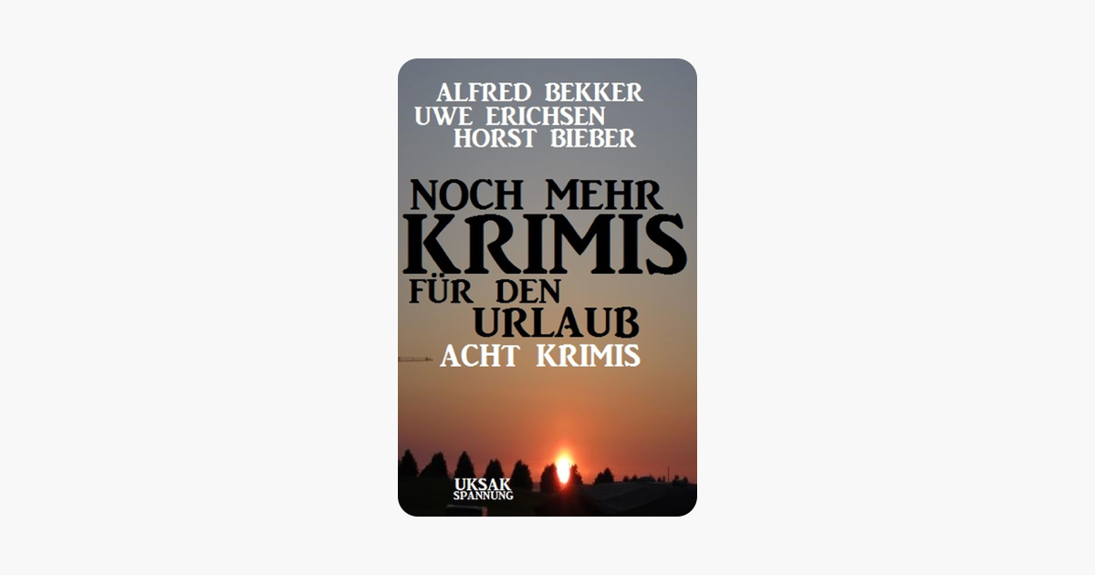 Noch Mehr Krimis Für Den Urlaub Acht Krimis - 