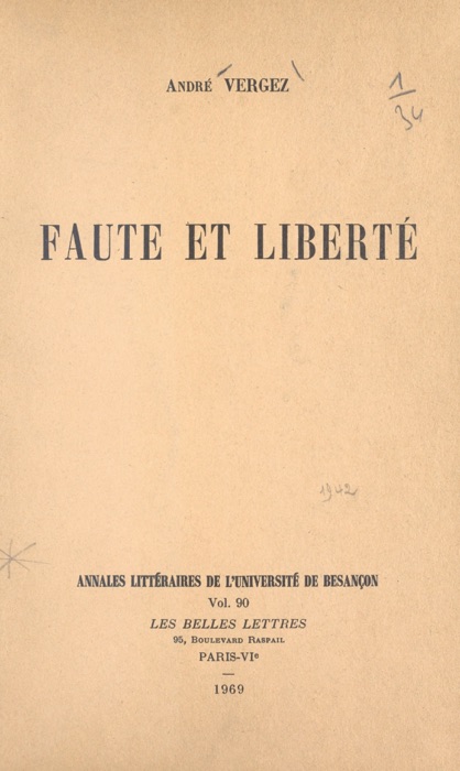 Faute et liberté...