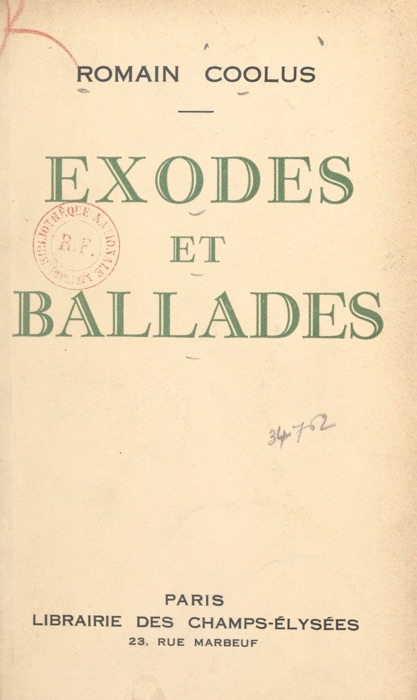 Exodes et ballades