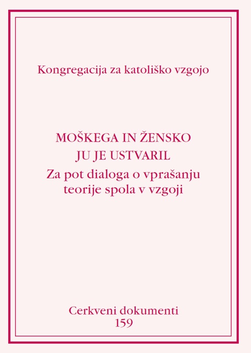 Moškega in žensko ju je ustvaril