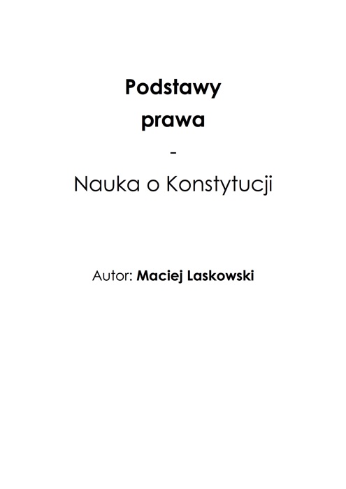 PODSTAWY PRAWA