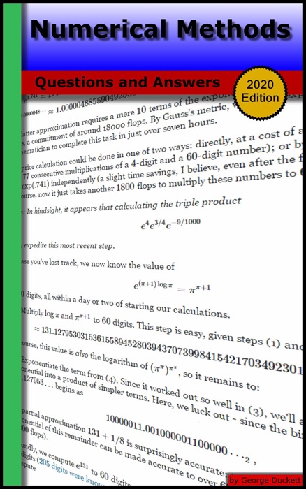 Numerical Methods: Questions and Answers (2020 Edition)