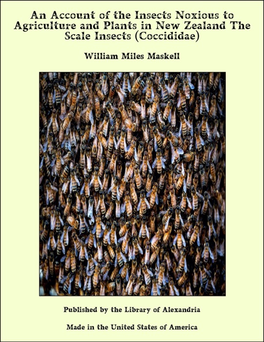 An Account of the Insects Noxious to Agriculture and Plants in New Zealand The Scale Insects (Coccididae)