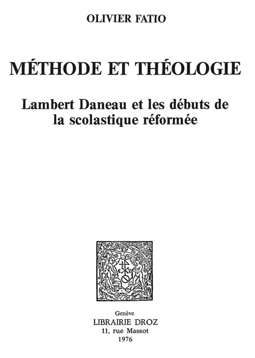 Méthode et théologie