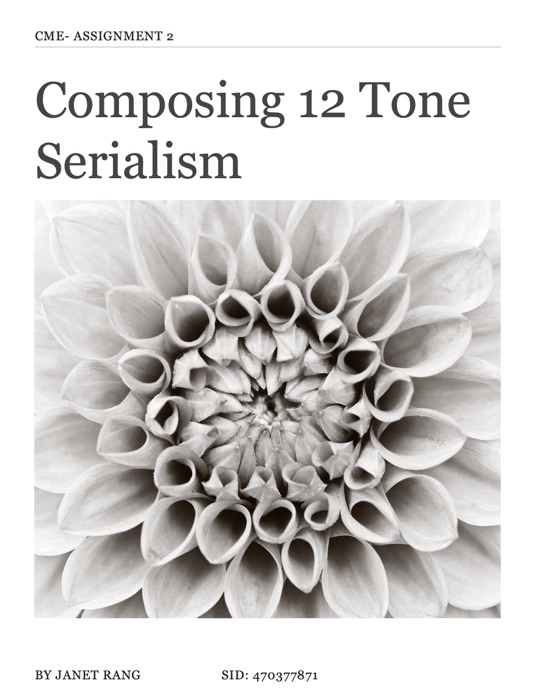 Composing 12 Tone Serialism